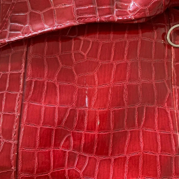 WALT Disney World Disneyland Resort Red Croc Pattern XL Tote Bag Purse M… - Picture 5 of 9